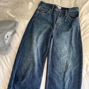 👖 GAP High Rise Wide Leg Jeans – Dark Wash Denim (NWOT)